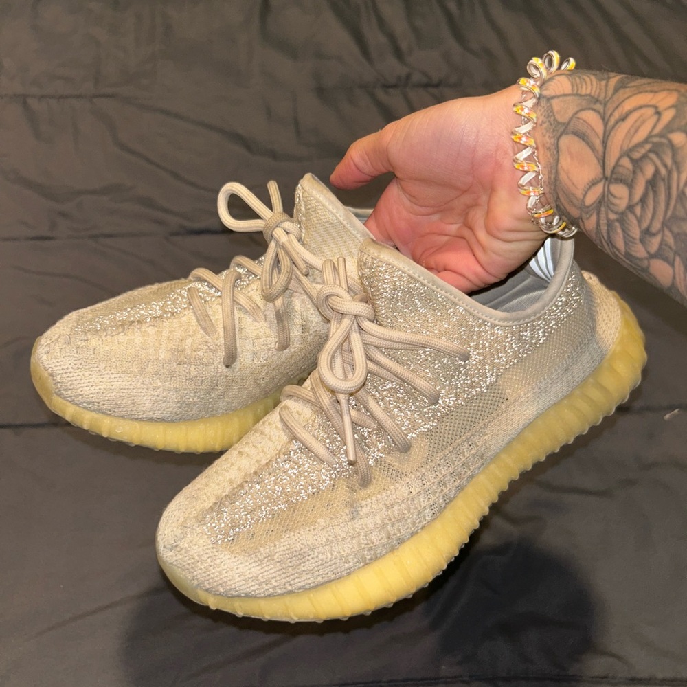Yeezy Athletic Shoes in Beige and Yellow
